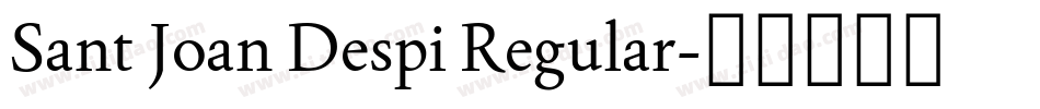 Sant Joan Despi Regular字体转换